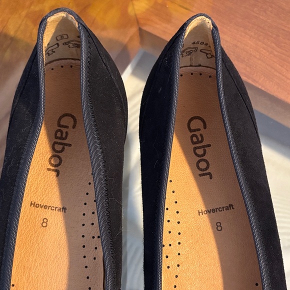 Gabor Women's Black Suede Knotted Flats - Picture 6 of 10